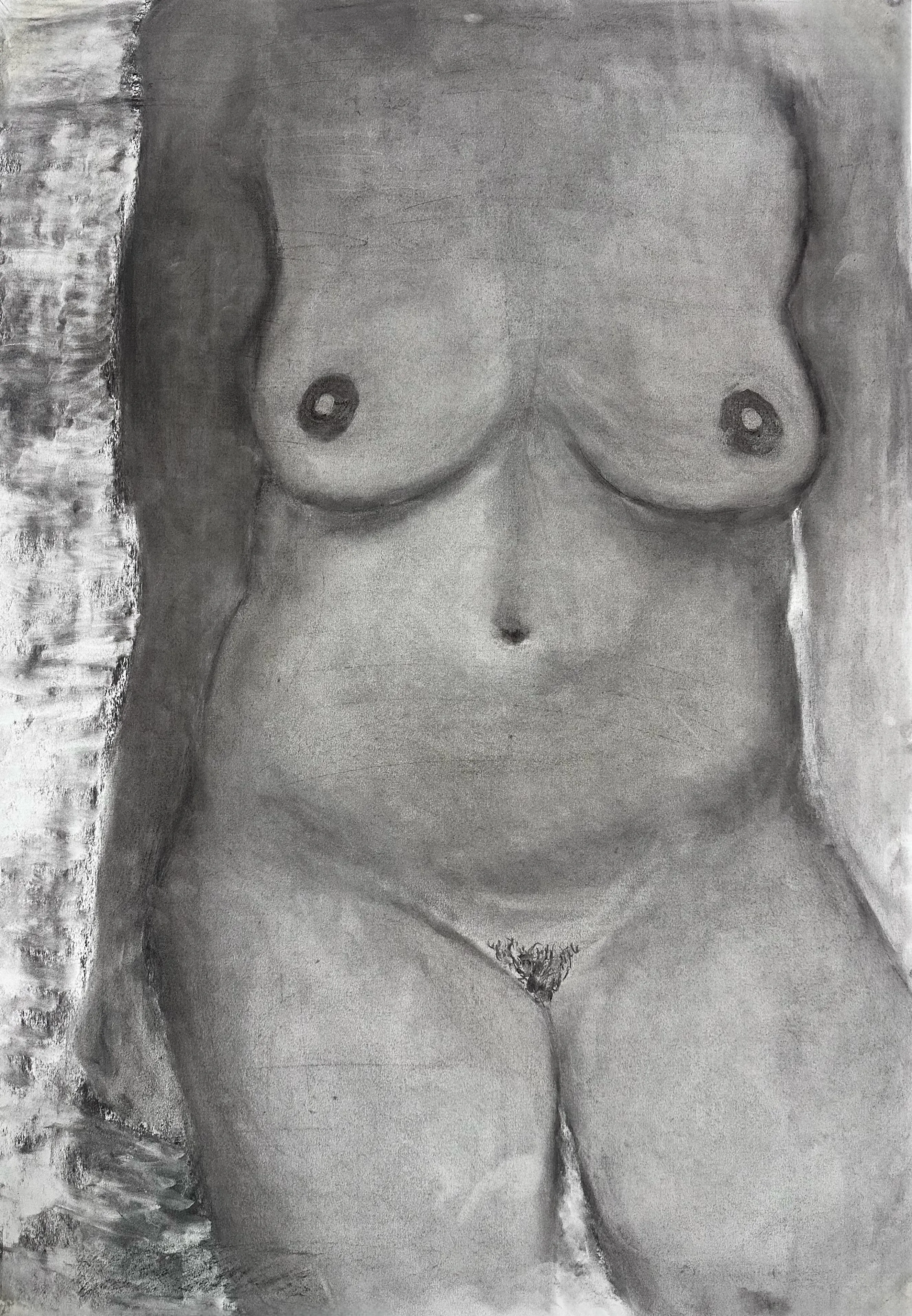 Зображення "Впевнена" від Дарʼя Бутряшкіна , розмір: 100x70 см, матеріали: Вугілля на папері, медіум: Графіка, місто: Львів, ціна: $190